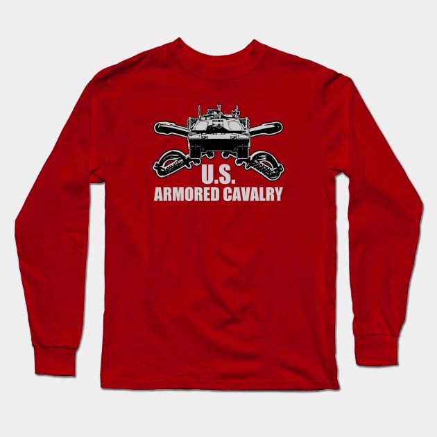 U.S. Armored Cavalry Long Sleeve T-Shirt by Firemission45